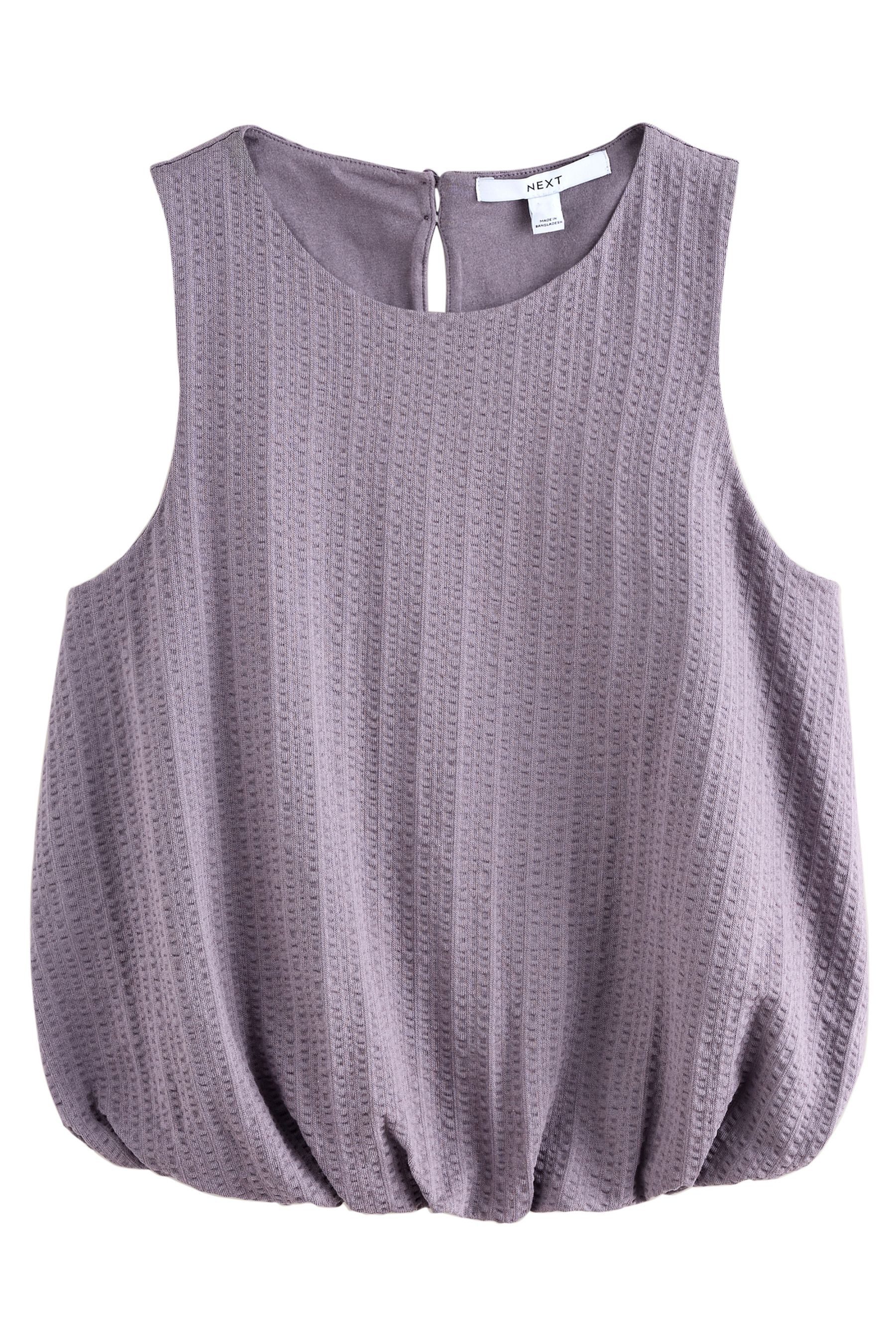 Next Shirttop Ärmelloses Top mit Ballonsaum aus 100 % Baumwolle (1-tlg) günstig online kaufen