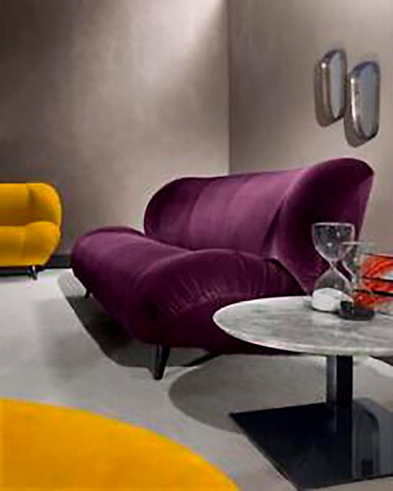Sessel + Couch Sitzer 2x Modernes Stoff 3+2 Design JVmoebel Hocker in Made Europe Sofa + Set, Sofa
