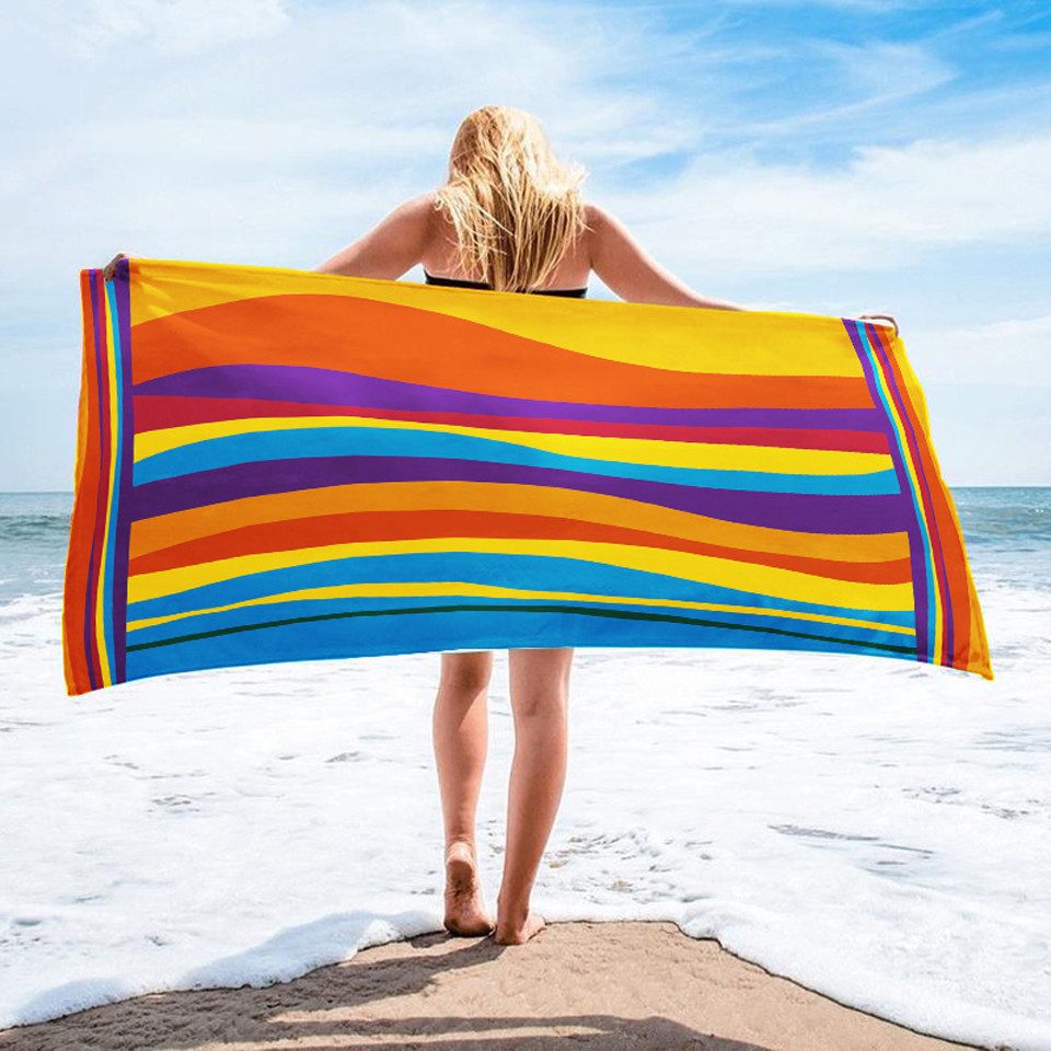 Coonoor Strandtuch Strandtücher Badetuch Liegetuch Strandlaken Saunatuch Handtuch, 70x140 cm Pflegeleicht, schnelltrocknend saugfähig