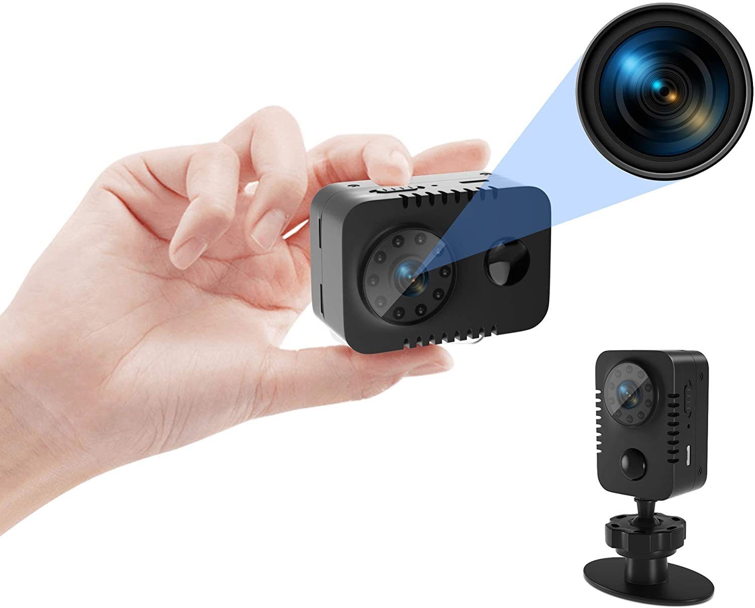Mini Kamera 1080P Überwachungskamera  WLAN WiFi Haus Security Nanny ​Überwachung 