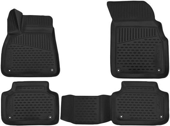 WALSER Passform-Fußmatten (4 Stück), für Audi Q7 01/2015 - Heute