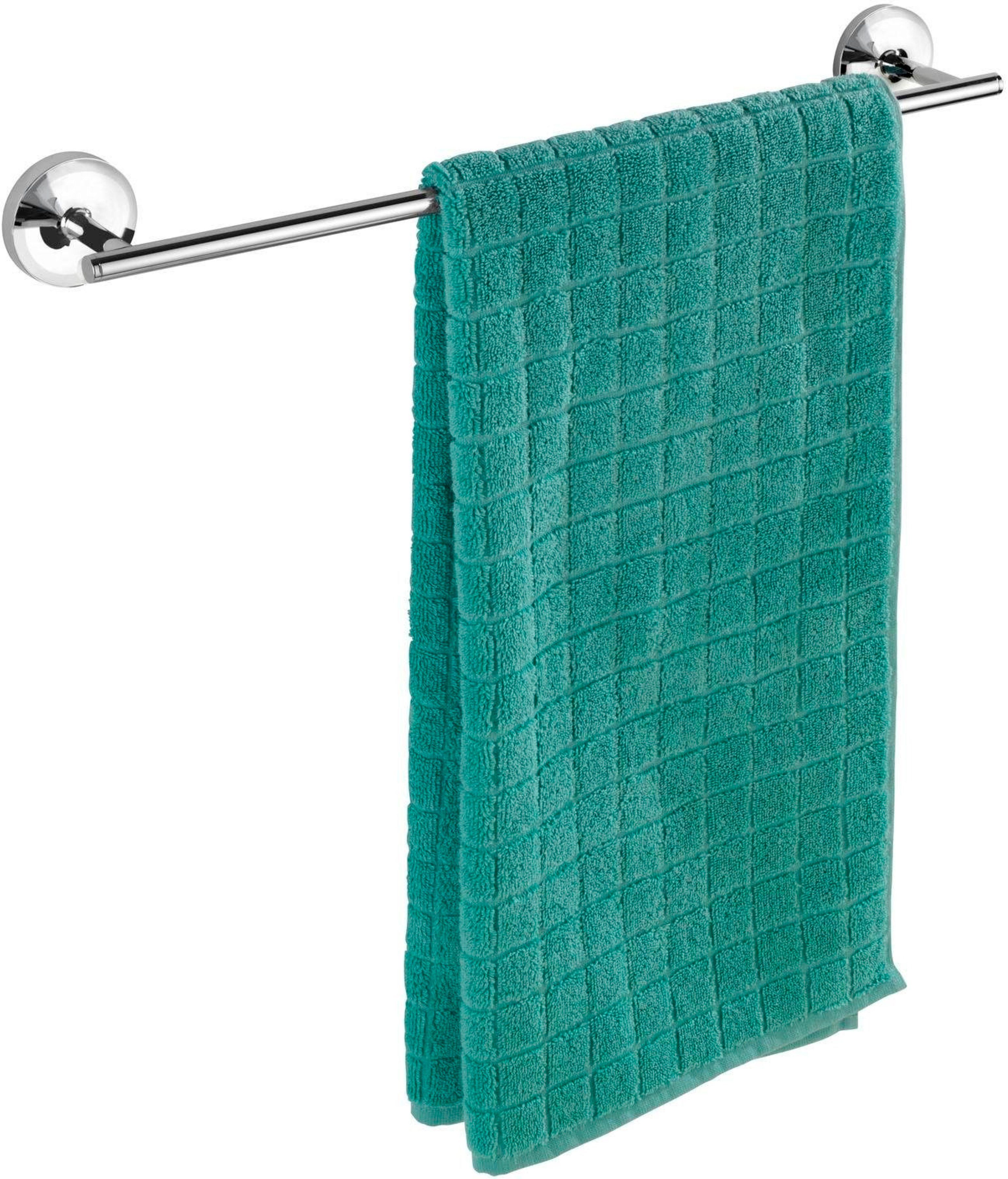 Edel Design Chrom Bad Handtuchhalter Handtuchstange Saugnapf System ohne Bohren 