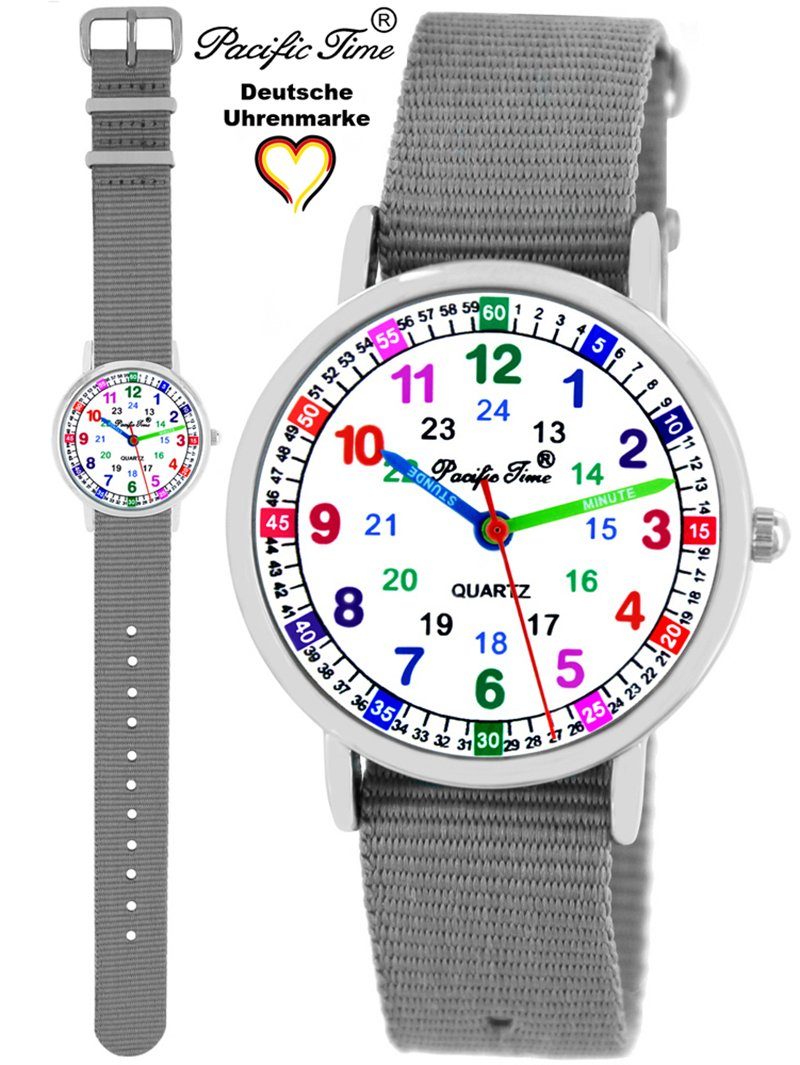 Pacific Time Quarzuhr Kinder Armbanduhr Lernuhr Wechselarmband, Mix und Match Design - Gratis Versand