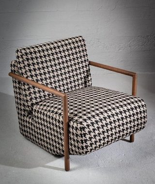 JVmoebel Sessel Stilvoller Cocktailsessel aus Leinenstoff für charmantes Ambiente neu (1-St., Sessel), Made in Europa