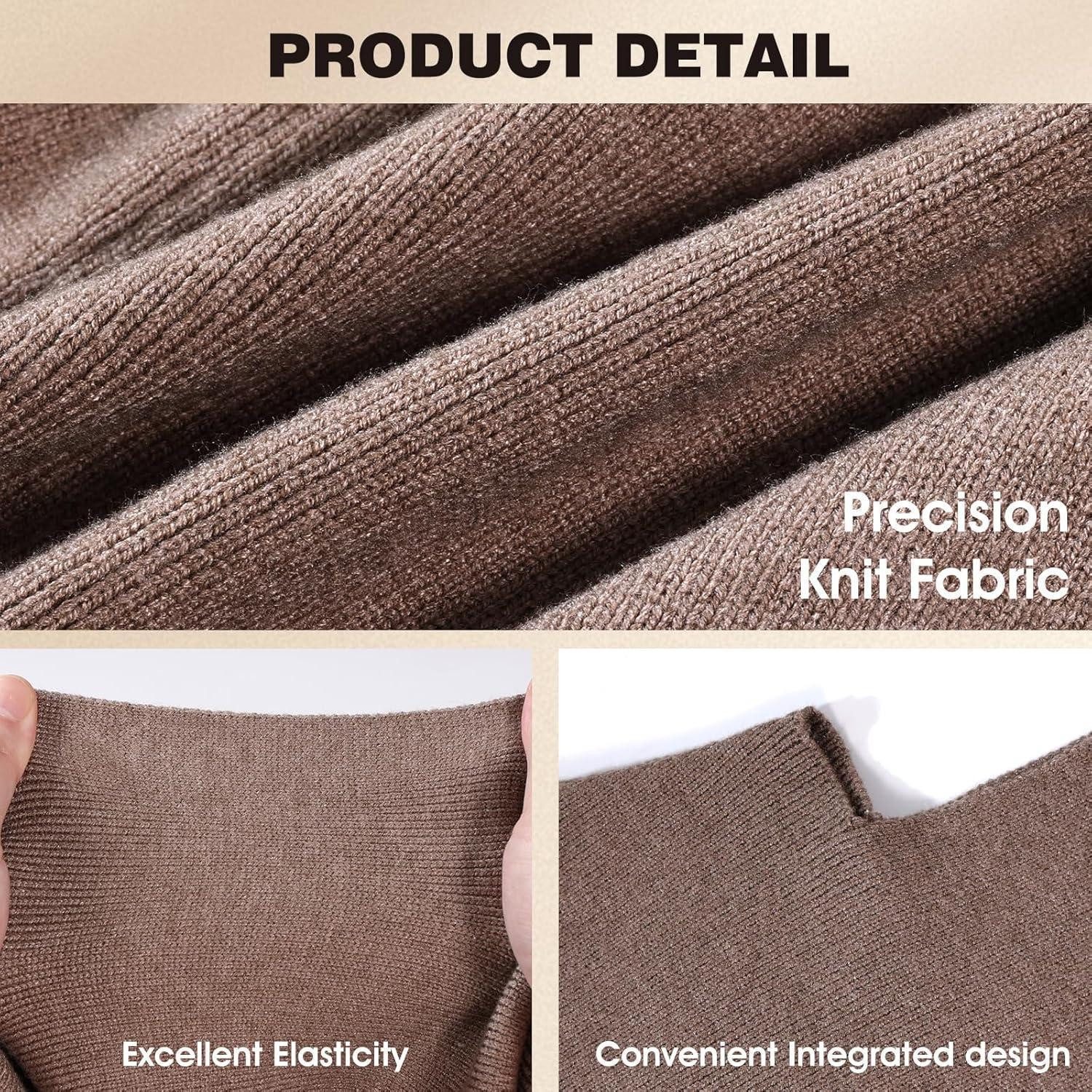LuxusKollektion Sturmhaube Wintermütze Schal 2in1 Kapuze Beanie Nackenwärmer Weiß