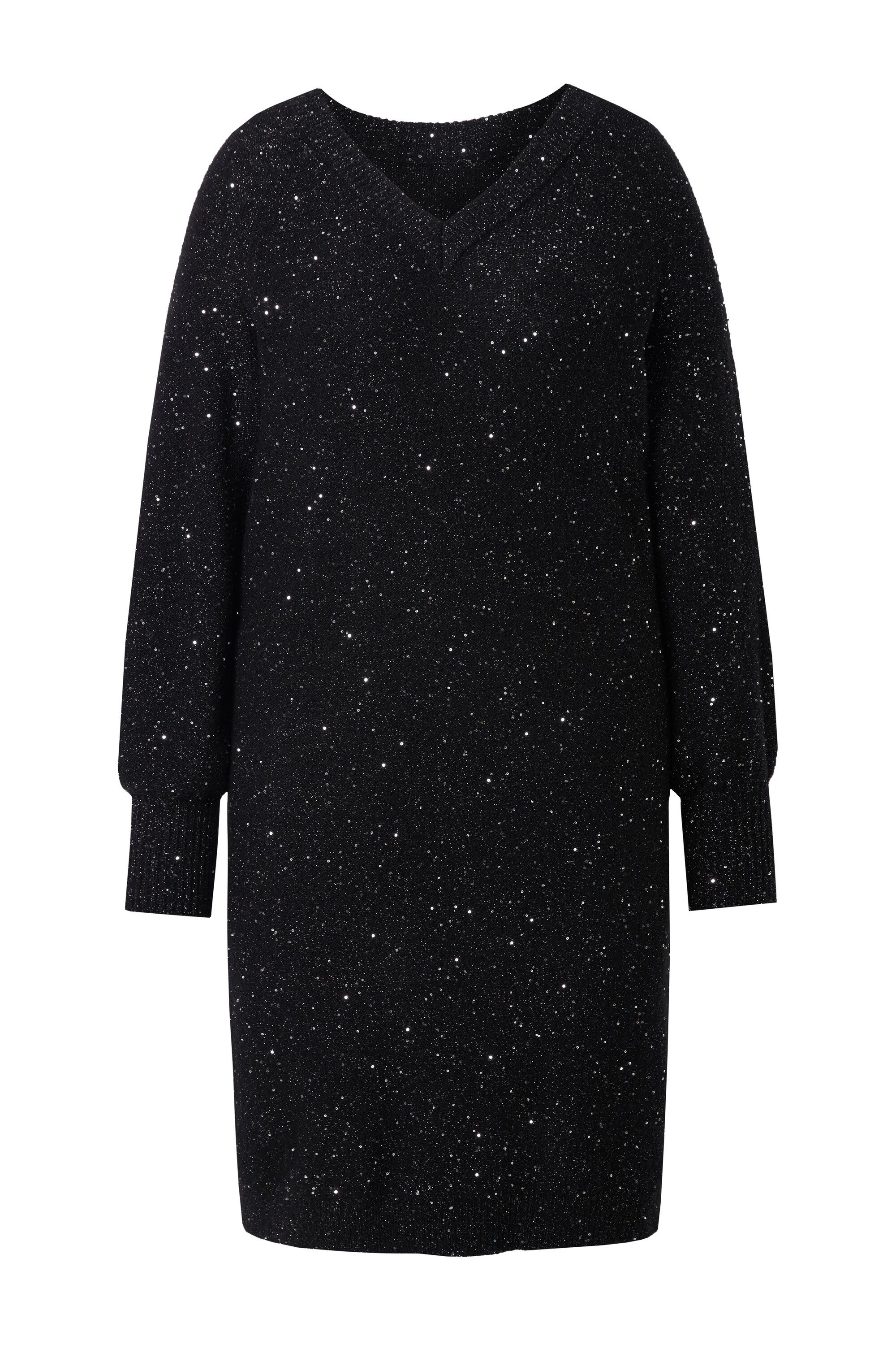 Laurasøn Midikleid Strickkleid V-Ausschnitt Langarm günstig online kaufen