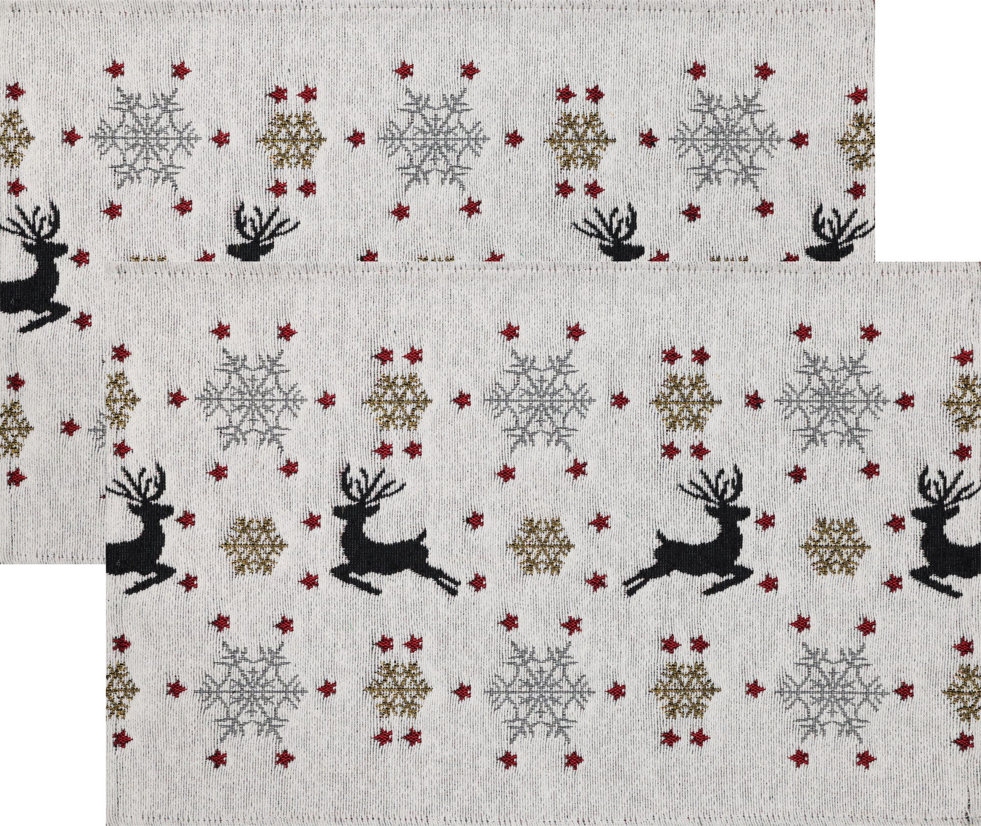 Platzset Tischset "Jumping Deer" 2er-Pack, Gobelin Motiv günstig online kaufen