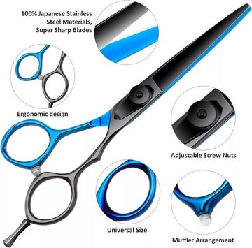 Cbei Haarschere Haarschere Friseurschere Profi Haarschneideschere Professionelle Set, Haarschere und Modellierschere, strichmattiert