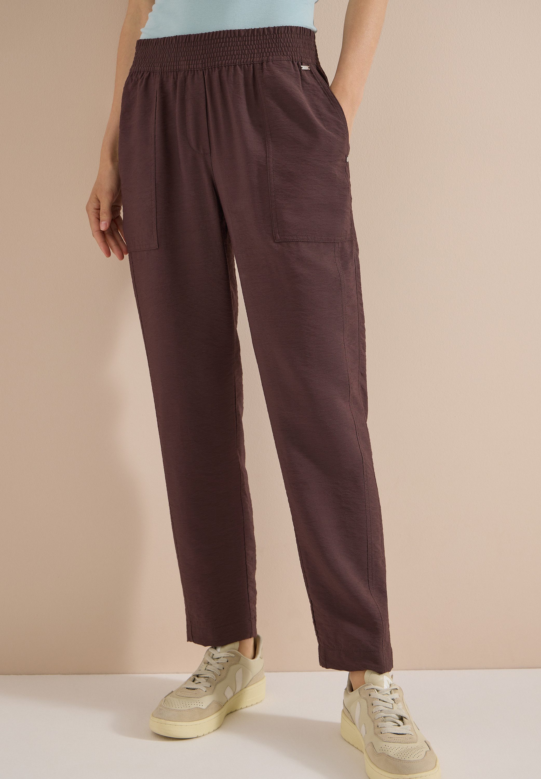 CECIL Stoffhose Style Chelsea Sommerhose mit elastischem Bund / Viskose