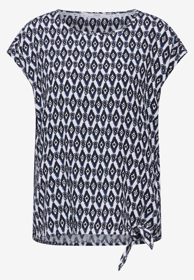 CECIL Kurzarmbluse - Bluse - Blusenshirt - gemusterte Bluse günstig online kaufen