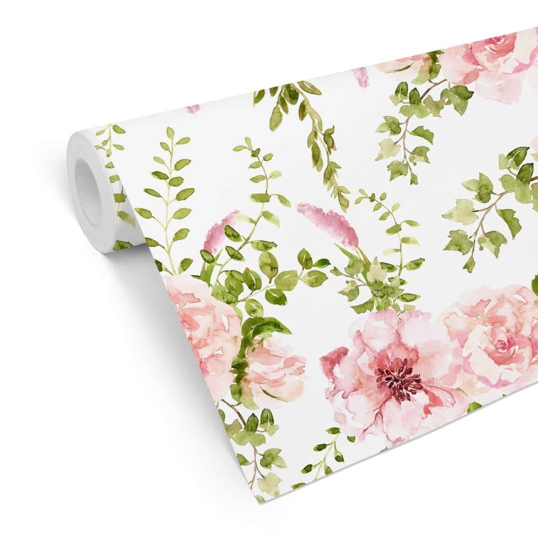 K&L Wall Art Mustertapete Vintage Blumentapete günstig online kaufen