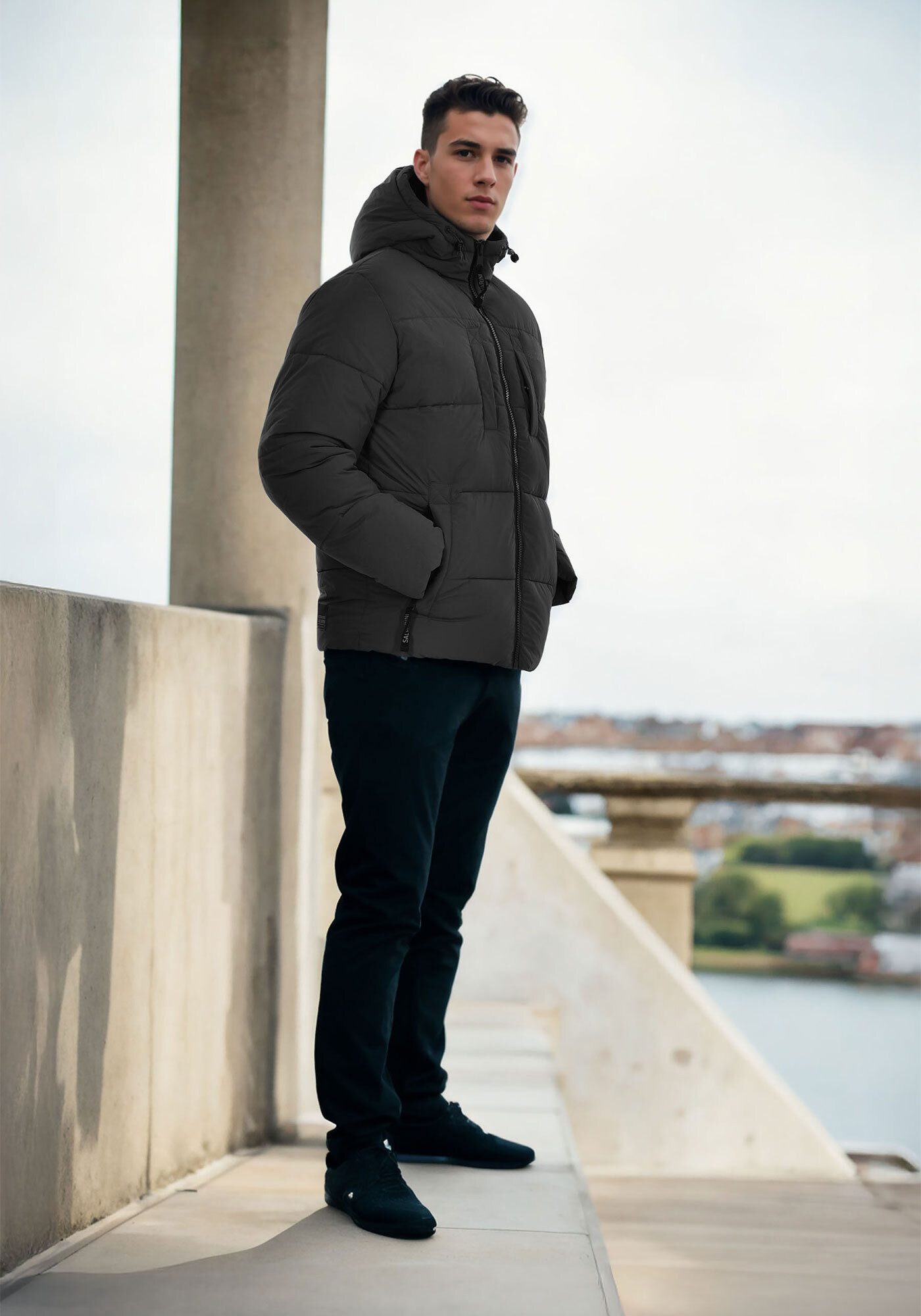 Alessandro Salvarini Winterjacke ASKelvin innen komplett mit warmem Teddyfell