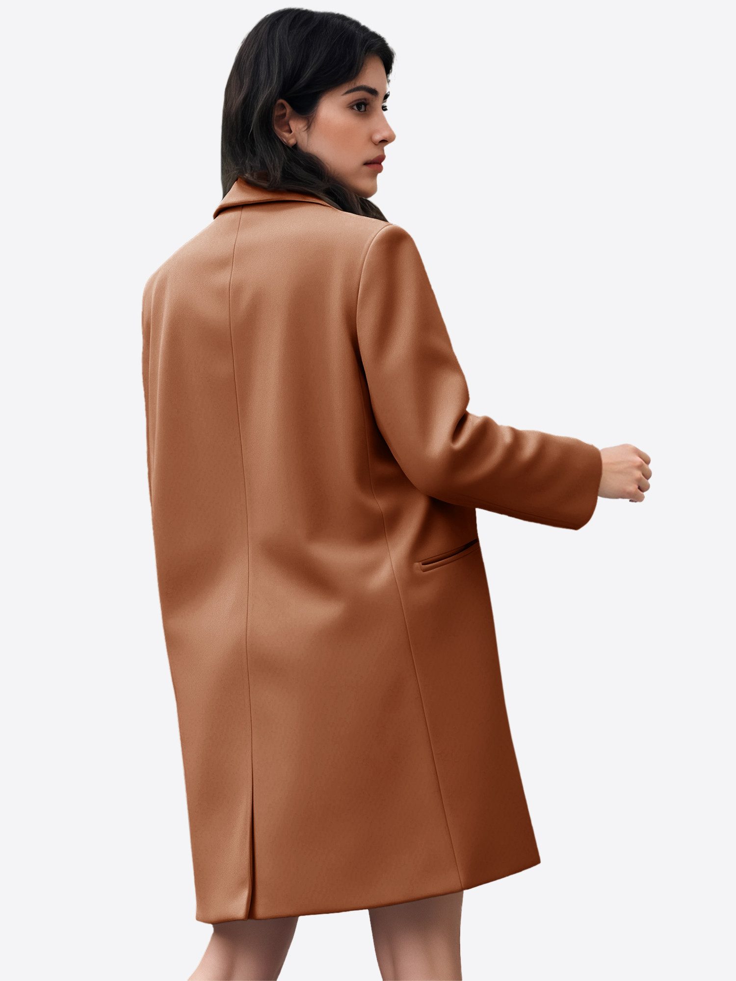 Imily Bela Langmantel Zweireihige Damen Trenchcoat günstig online kaufen