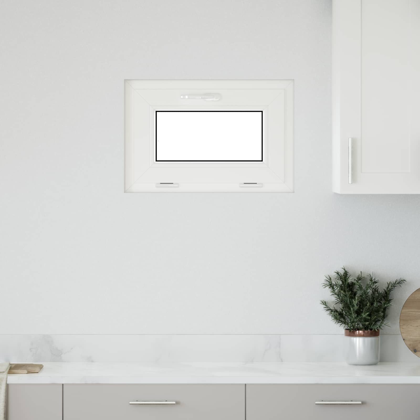 vidaXL Fenster 60 x 40 cm Kellerfenster RISOR 60x40 cm PVC und Glas Anthrazit