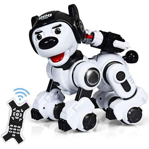 COSTWAY RC-Roboter Hund Roboter, mit Musik-, Tanz-, Blink- und Schießfunktion