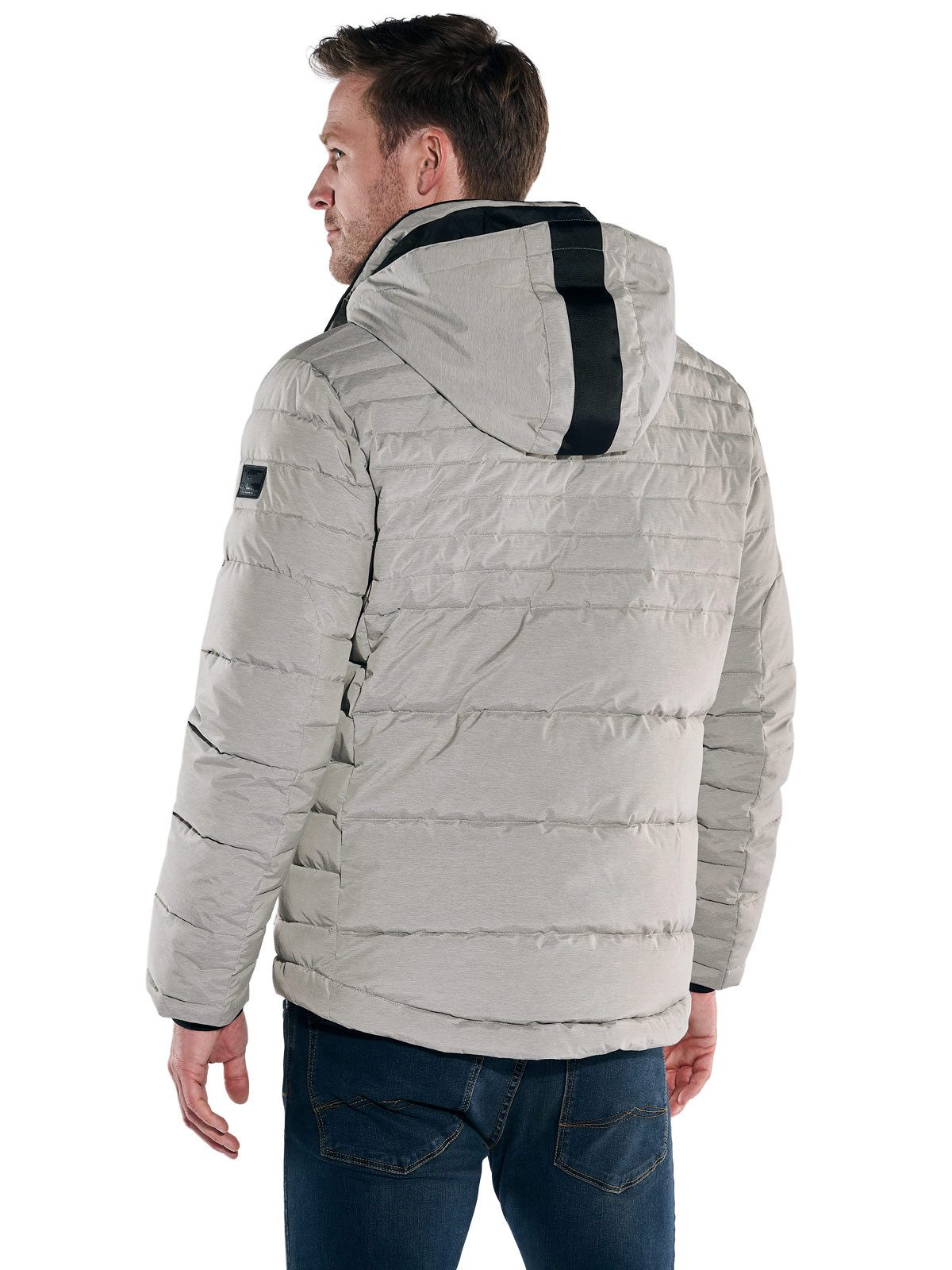 Engbers Kurzjacke engbers Herren Jacke mit abnehmbarer Kapuze, Hellgrau günstig online kaufen