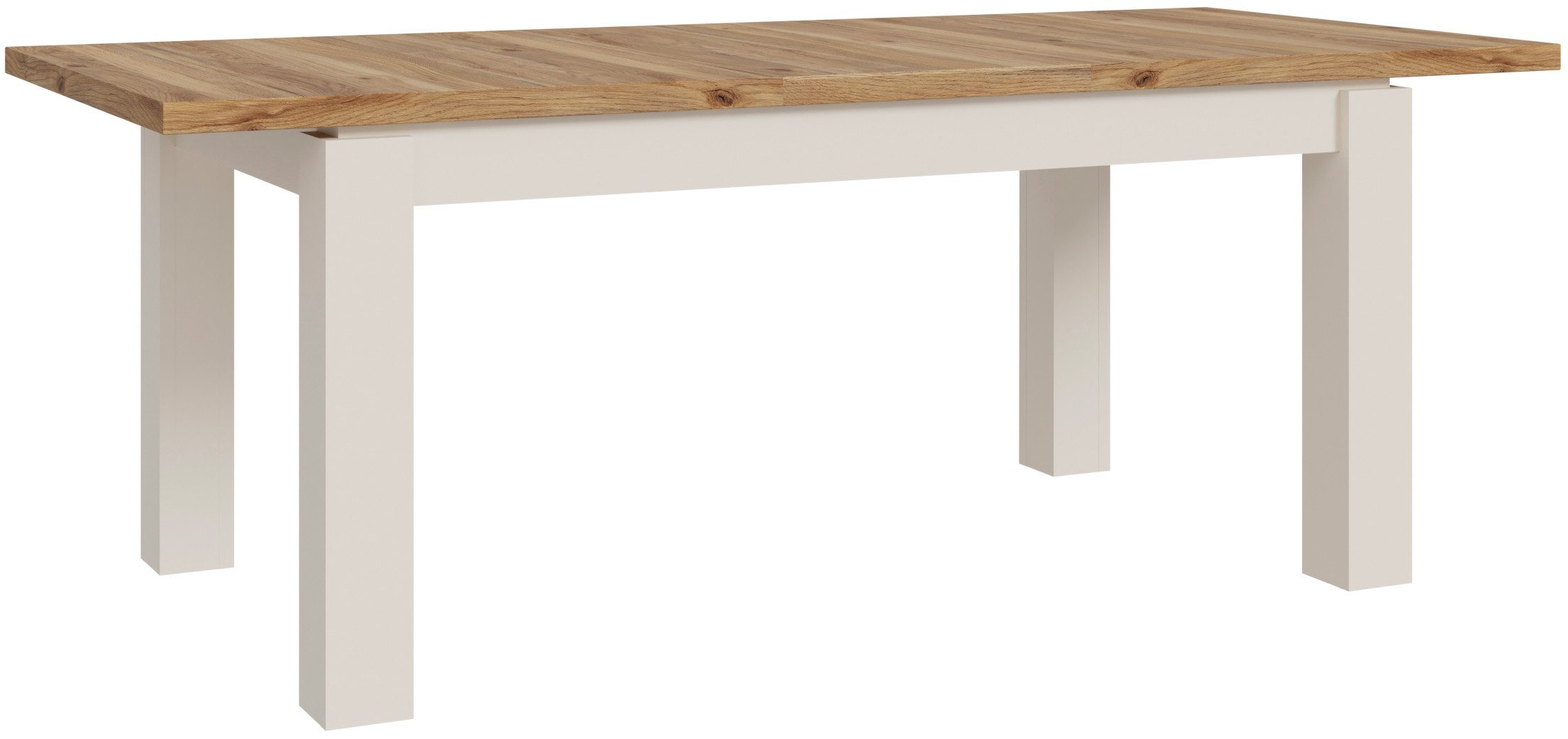 FORTE Esstisch Oak Squere, Esstisch, ausziehbar, Tischplatte in Holzoptik, B/H/T 160,4/76,1/90,4 erweiterbar auf 2,06 mrt.