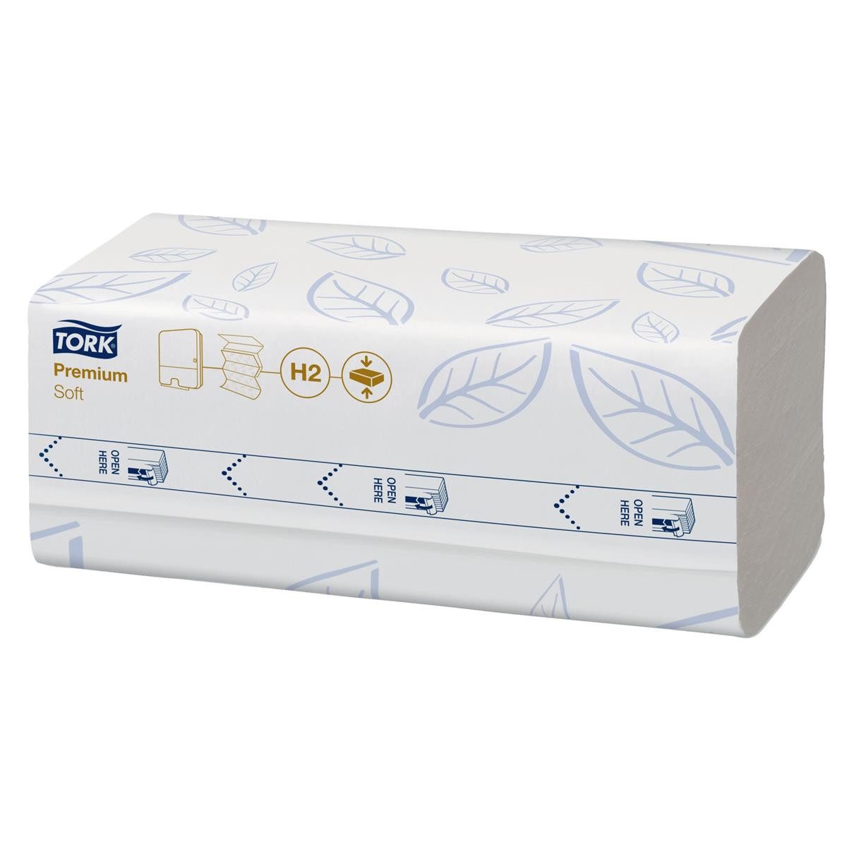 TORK Papierhandtuch TORK Papierhandtücher 100888 Xpress® H2 Premium Interfold-Falzung 2-la