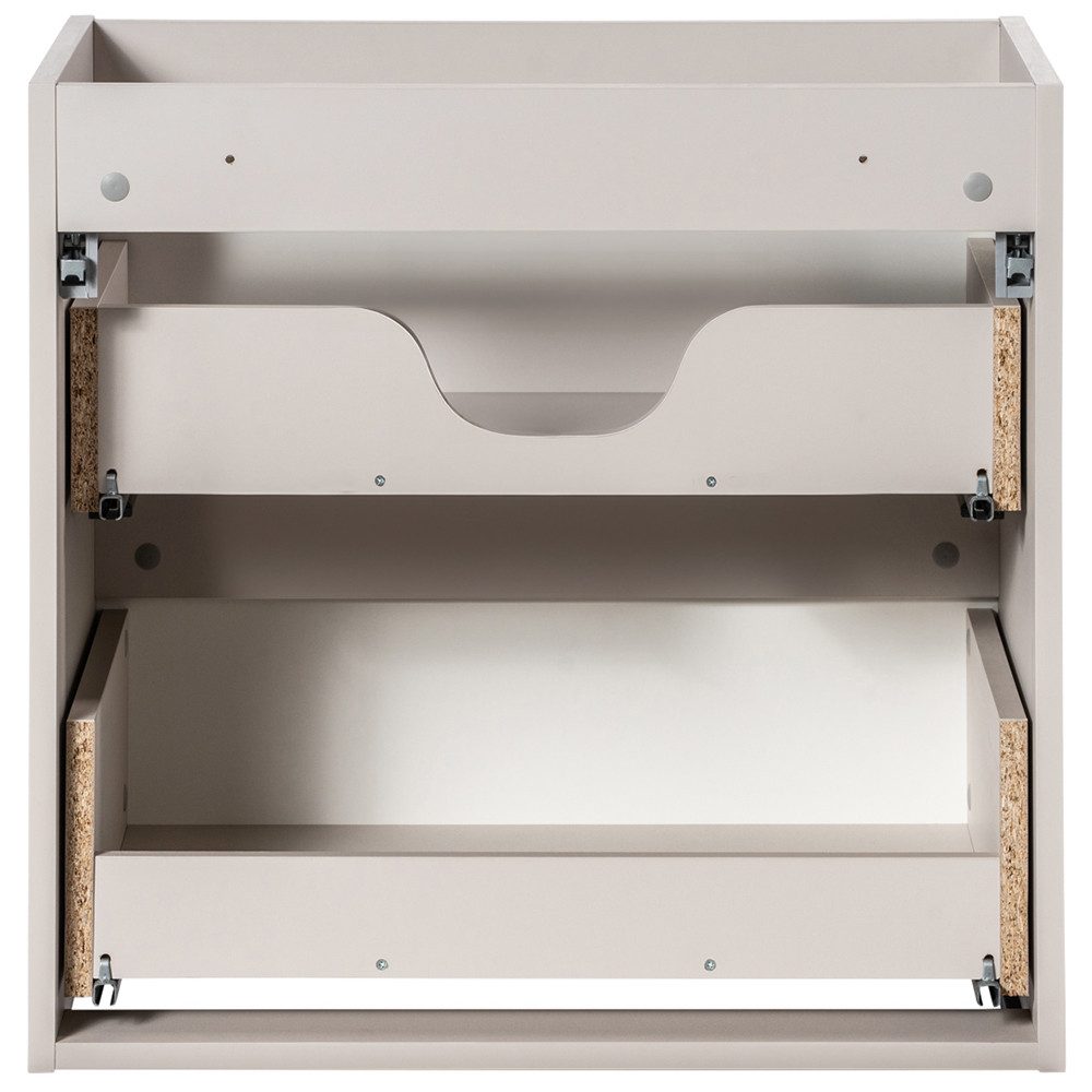 Lomadox Unterschrank NEWPORT-56-CASHMERE Waschtischunterschrank, kaschmir mit gerillter Front, ca. 60/57/39cm – Bild 5 von 5