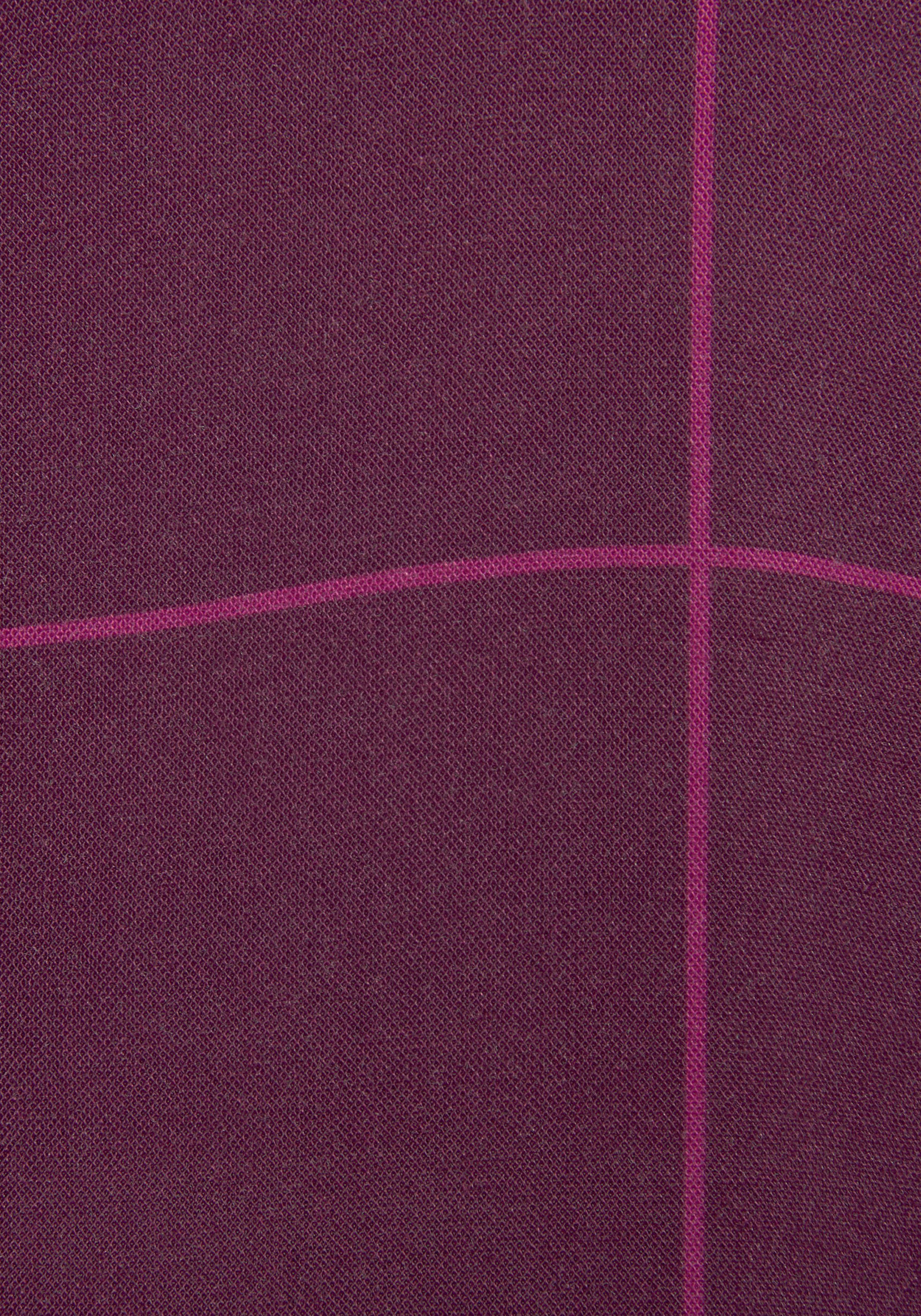 Karomuster mit pflaume-violet Hemdbluse LASCANA
