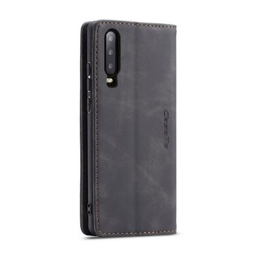 König Design Handyhülle Huawei P30, Schutzhülle Schutztasche Case Cover Etuis Wallet Klapptasche Bookstyle