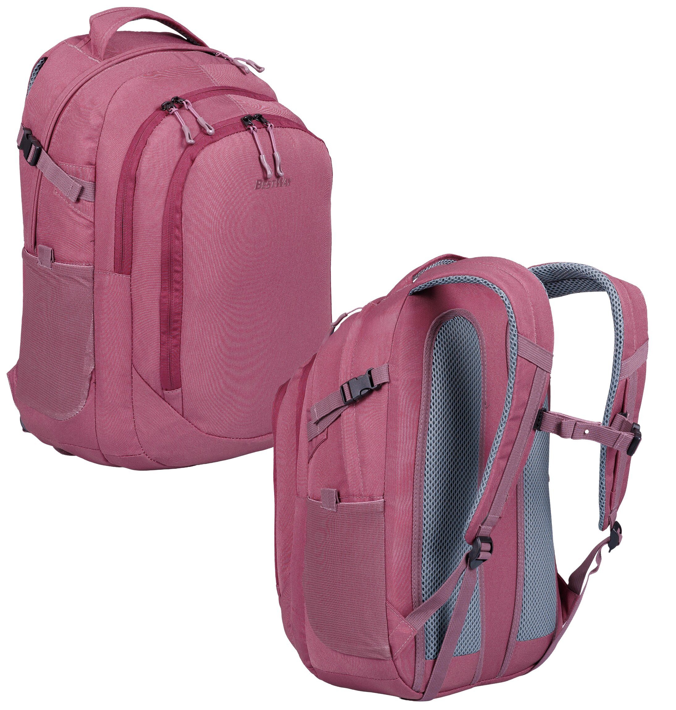 BESTWAY Schulrucksack Mädchen Jungen Schultasche Schulmappe Rucksack (2 Teile Set: Schulrucksack + Mäppchen), Schulrucksackset Mappe Campus Evo 2T Set 40352 rm