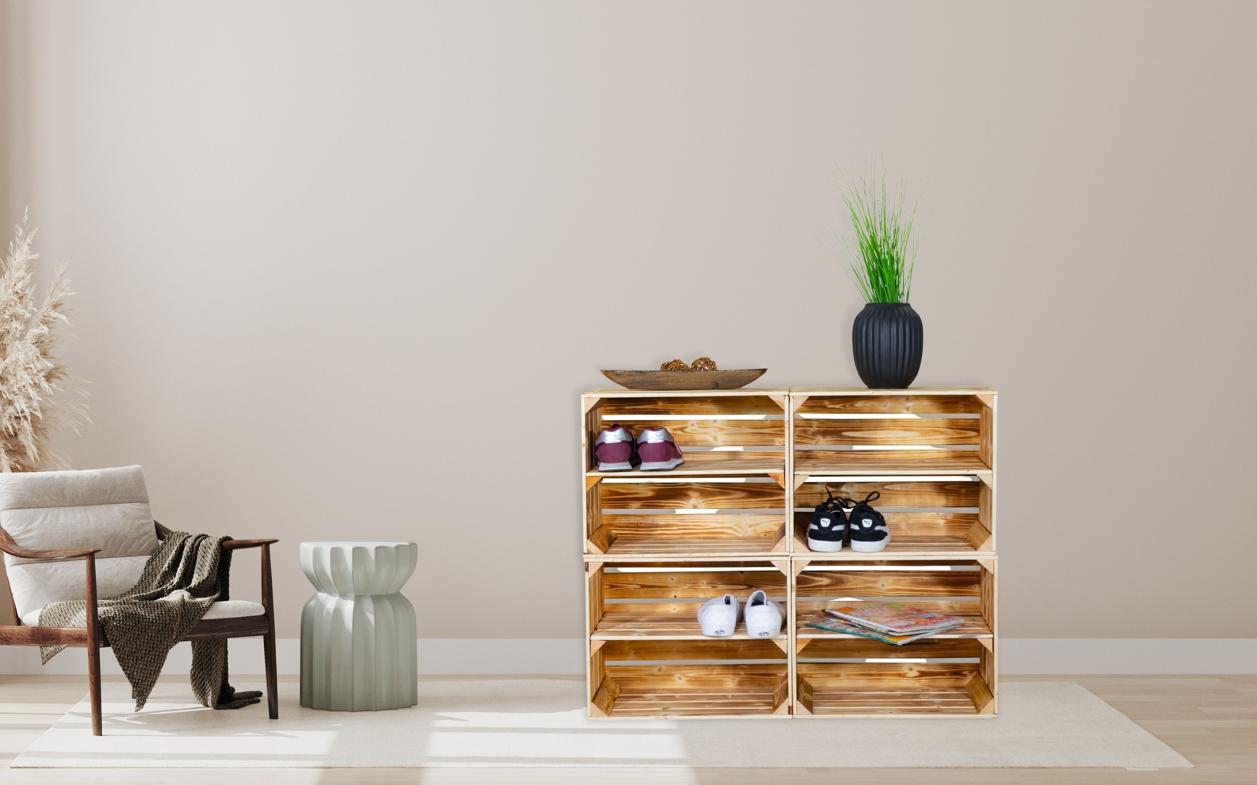 Kistenkolli Altes Land Allzweckkiste Schuhregal mit günstig online kaufen