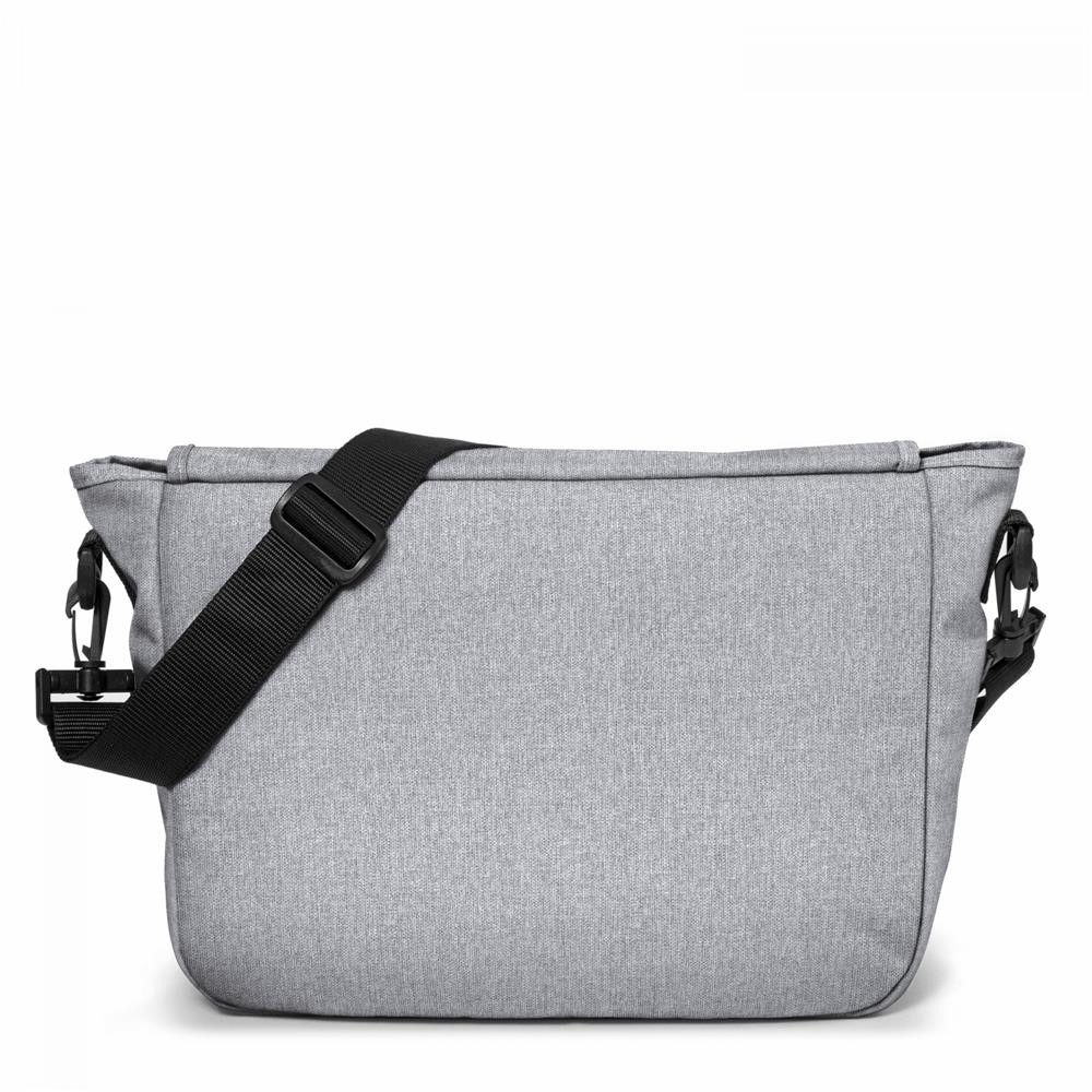 Eastpak Umhängetasche JR Umhängetasche 11,5 L wasserbeständig, Sunday Grau, Gepolsterter Gurt, abnehmbar, wasserbeständig