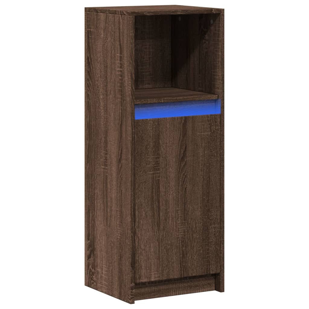 vidaXL Sideboard LED-Sideboard Braun Eichen-Optik 38x34x100 günstig online kaufen