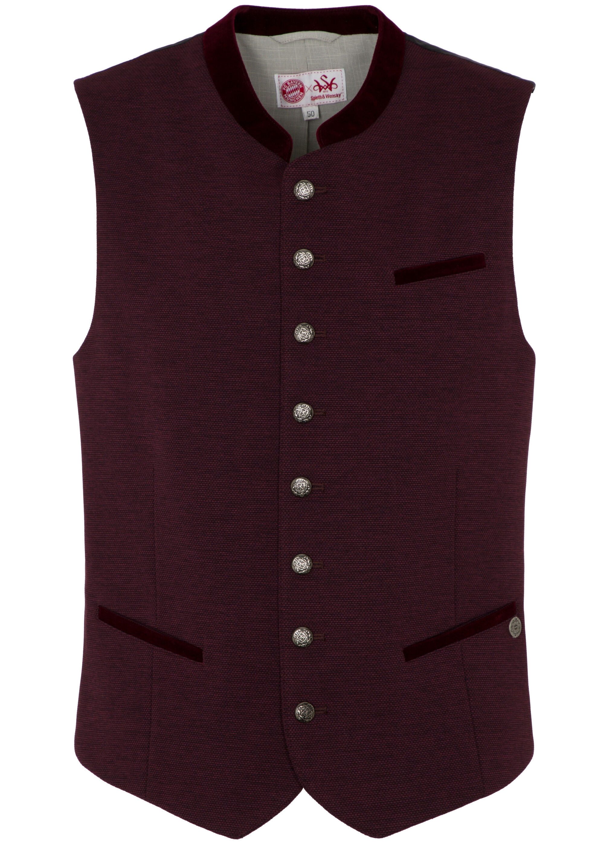 Spieth & Wensky Trachtenweste FCB-Emscher (1-tlg) mit FC Bayern Stickerei günstig online kaufen