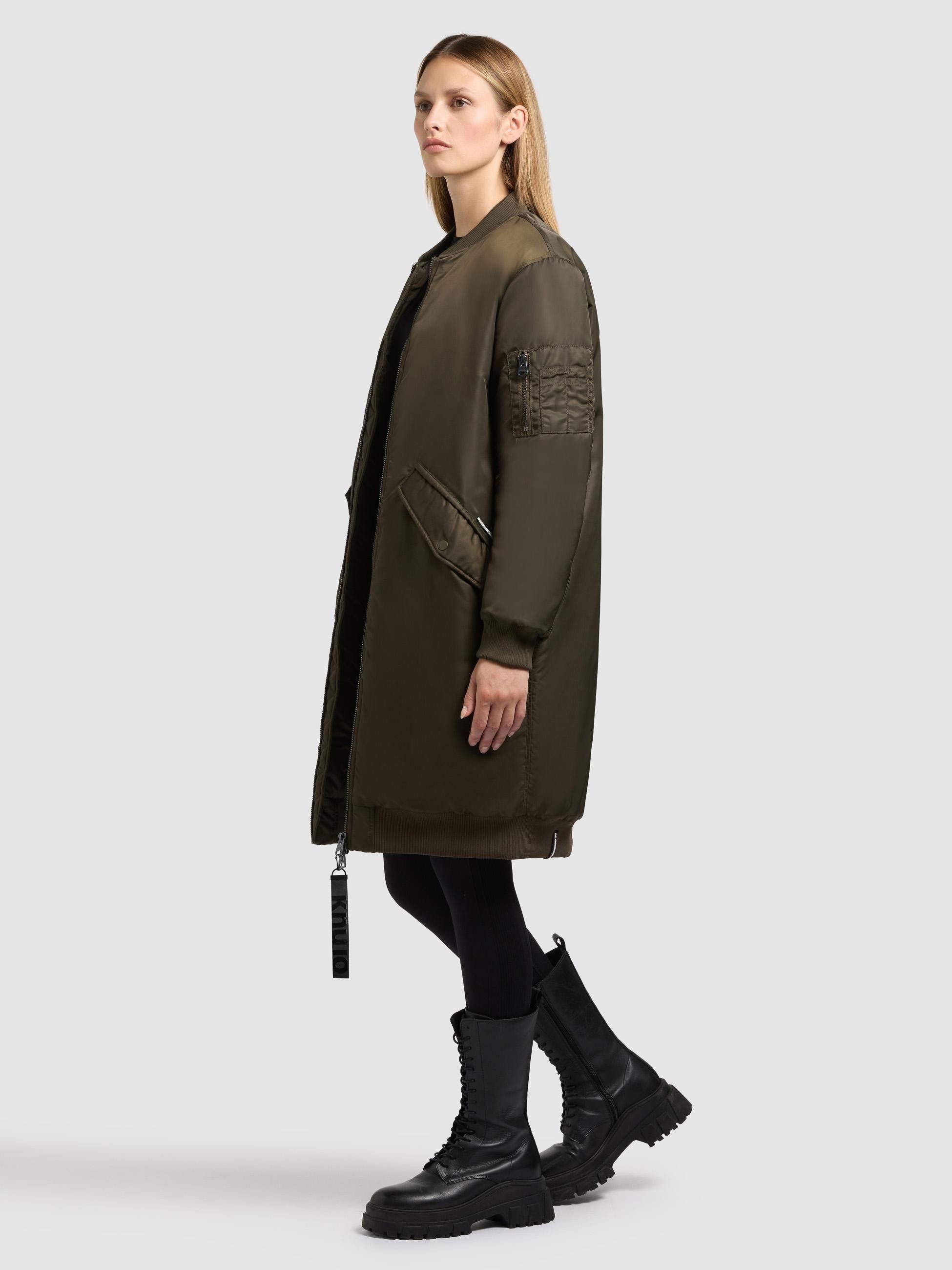 khujo Wintermantel Lulu Warm gefütterter Mantel im Bomberjacken-Style günstig online kaufen