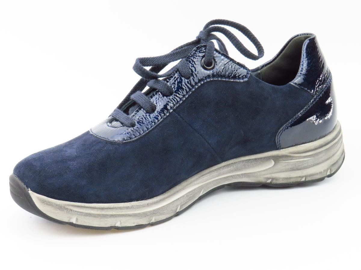 Semler Samt-Chev, midnightblue Schnürschuh günstig online kaufen