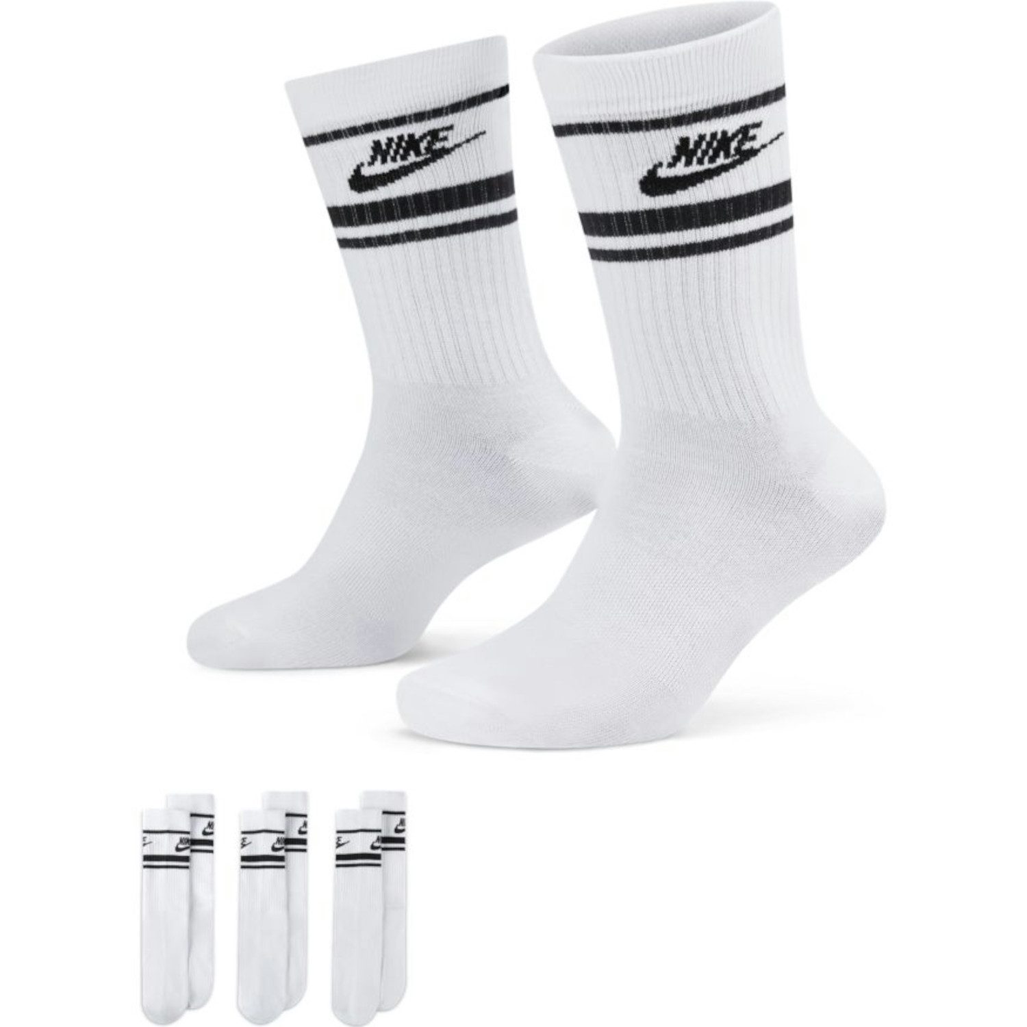 Sportsocken Nike Unisex Socken 3er Pack Everyday Essentials Crew Socks DX5089