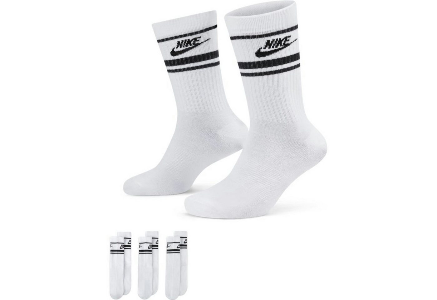 Nike Sportswear Sportsocken Nike Unisex Socken 3er Pack Everyday Essentials Crew Socks DX5089