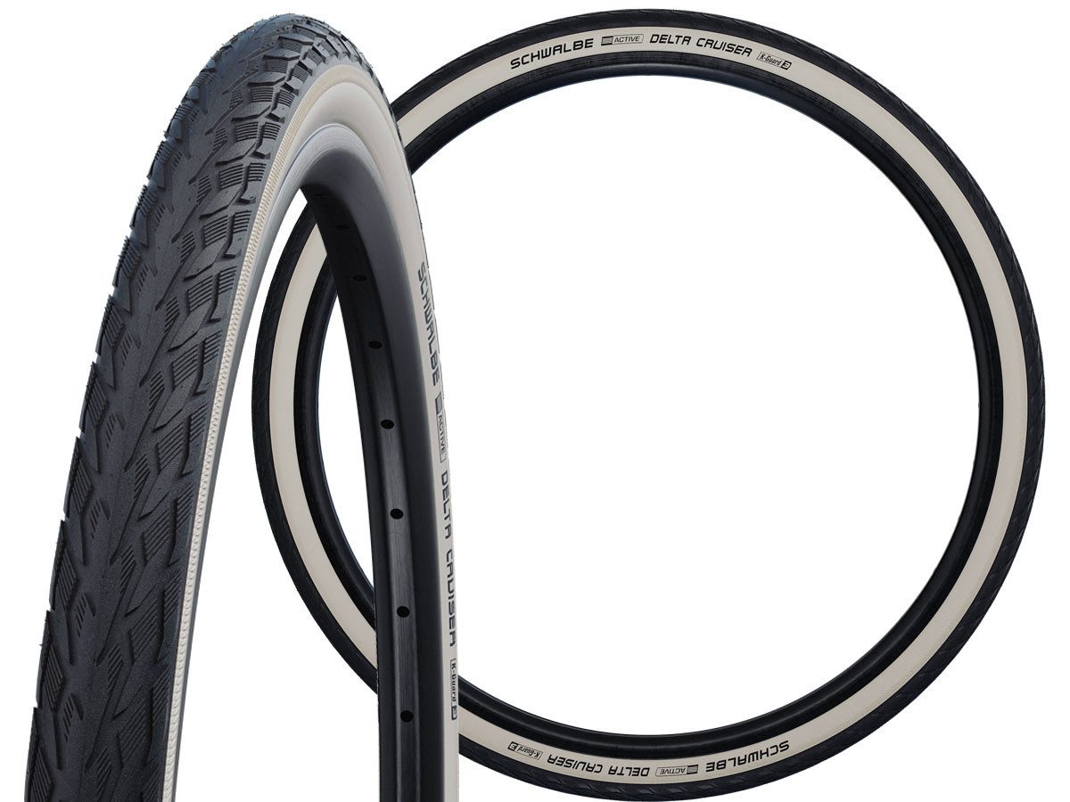 Fahrradreifen Schwalbe Drahtreifen DeltaCruiser Plus Active PunctureGuard 28-622