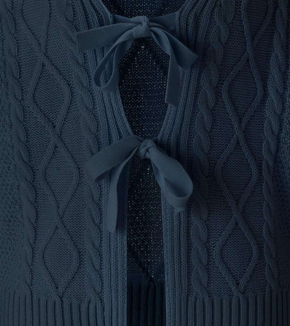 Aniston SELECTED Strickjacke mit Zopf- und Rautenmuster