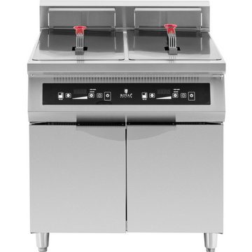 Royal Catering Fritteuse Induktionsfritteuse Doppelfritteuse Gastro-Fritteuse 60 l 20000 W LED, 20000 W