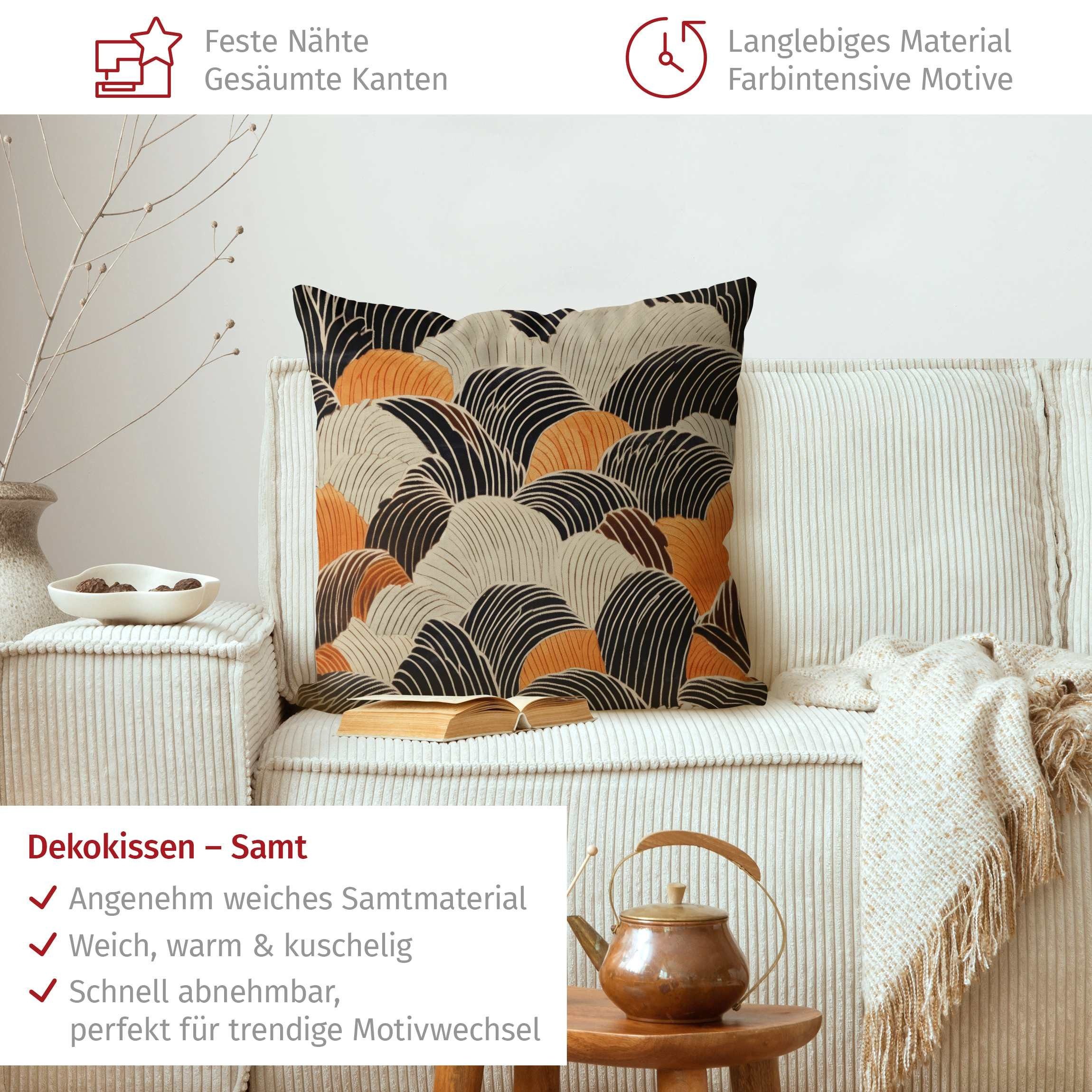 Bilderdepot24 Dekokissen drinnen Kissenhülle/ Sofakissen/ Zierkissen Kissenhülle braun originel, Bezug mit / ohne Füllung Zierkissen Outdoor Sofa Bett