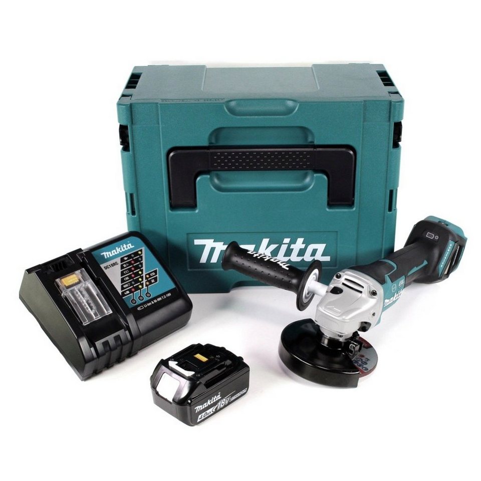 Thumbnail - Makita Winkelschleifer DGA 517 RM1J Akku Winkelschleifer 18 V 125 mm Brushless + 1x Akku 4,0