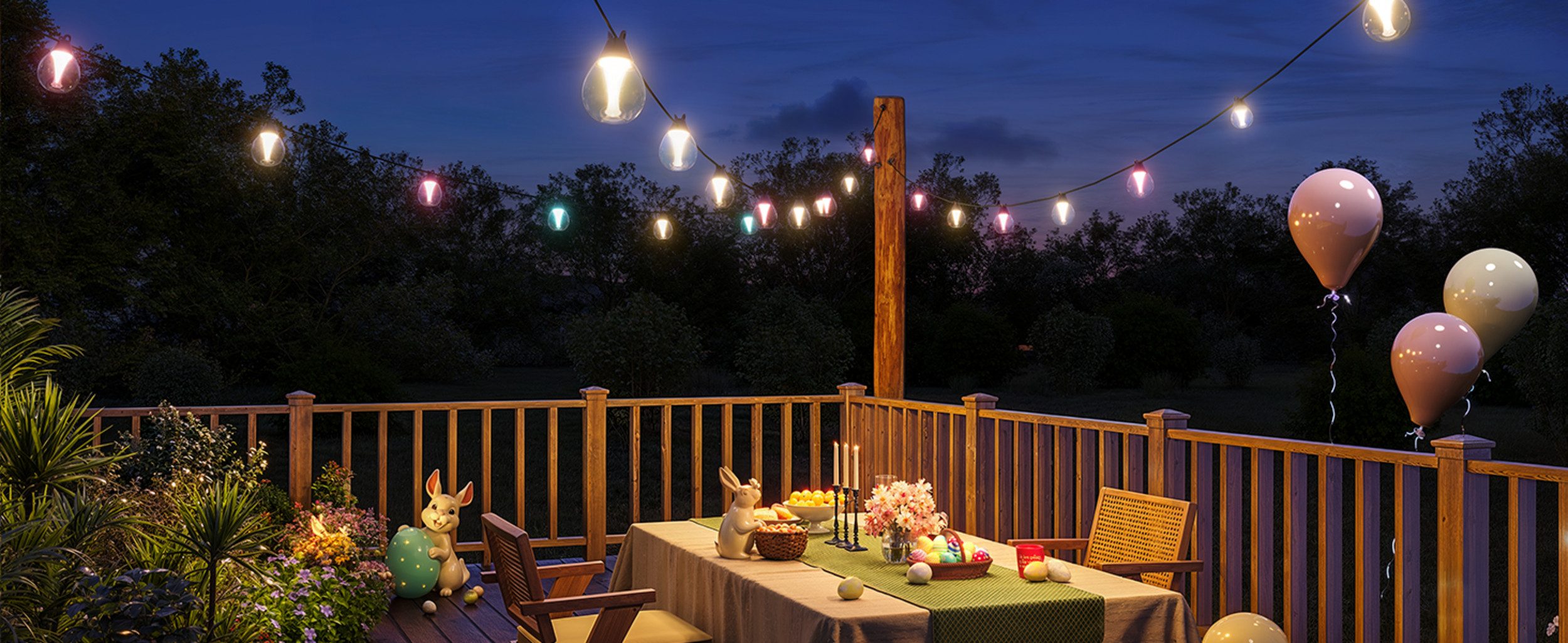 Govee LED Lichtleiste Govee Outdoor-Lichterkette mit klaren Leuchtmitteln – Bild 5 von 5
