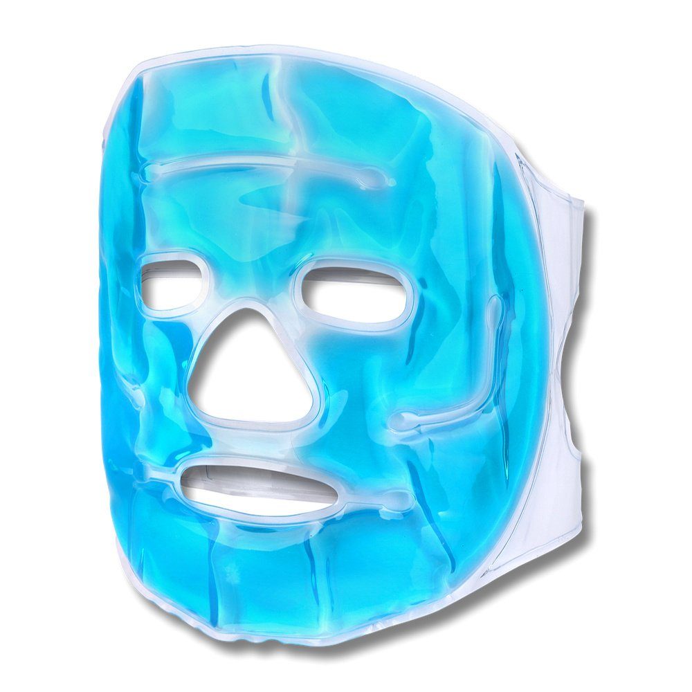 Kühlpad Schramm® Kühlmaske Blau Gesichtsmaske Kühlbrille Augenmaske Gelmaske