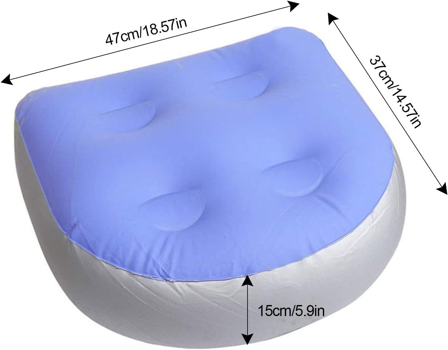 FELIXLEO Luftsofa Aufblasbare Sitzerhöhung Badewannenkissen Blau, (1-tlg)
