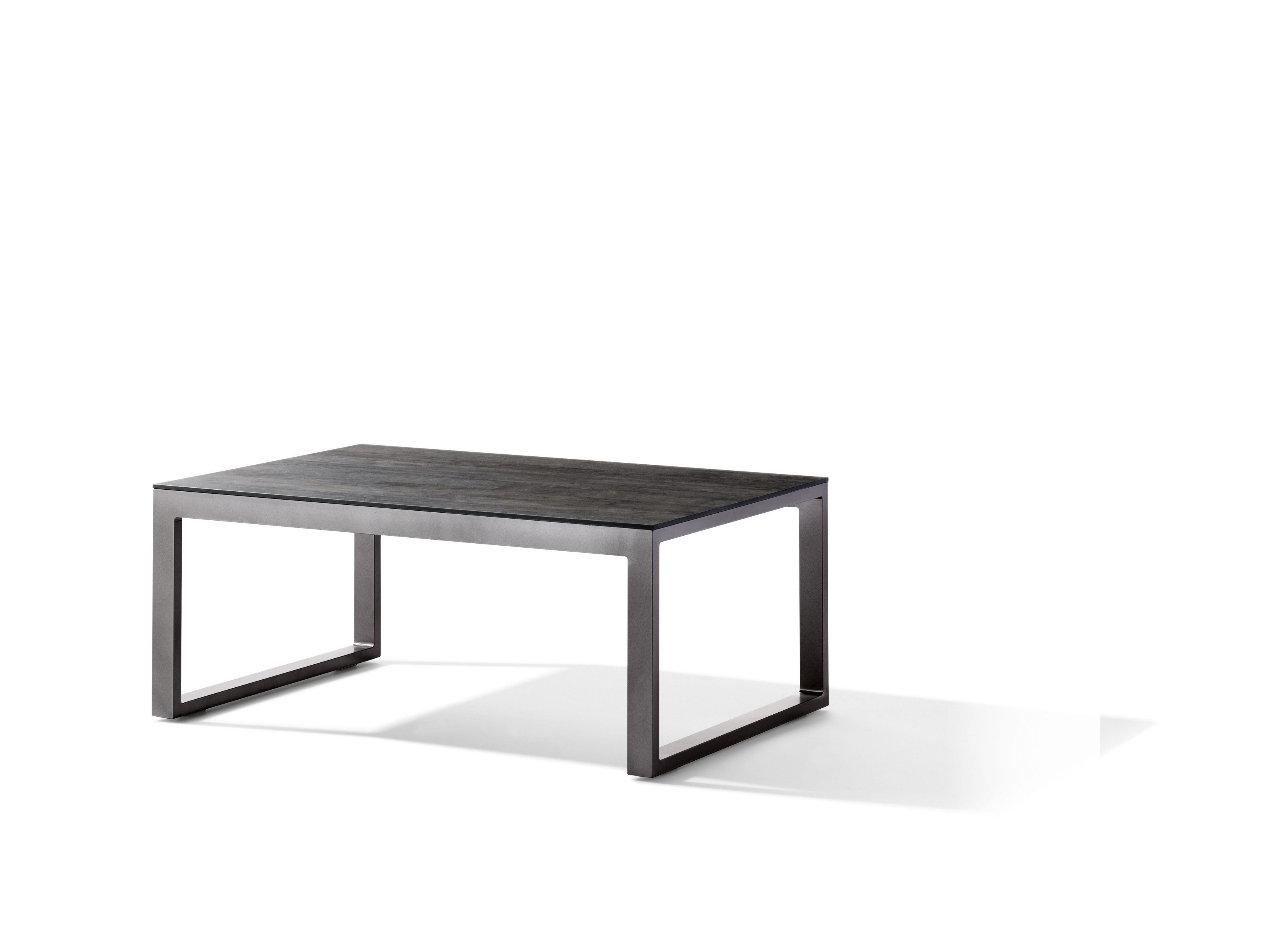 sieger Gartentisch Lounge, in Beton dunkel, eisengrau - 105x44x70 (BxHxT)