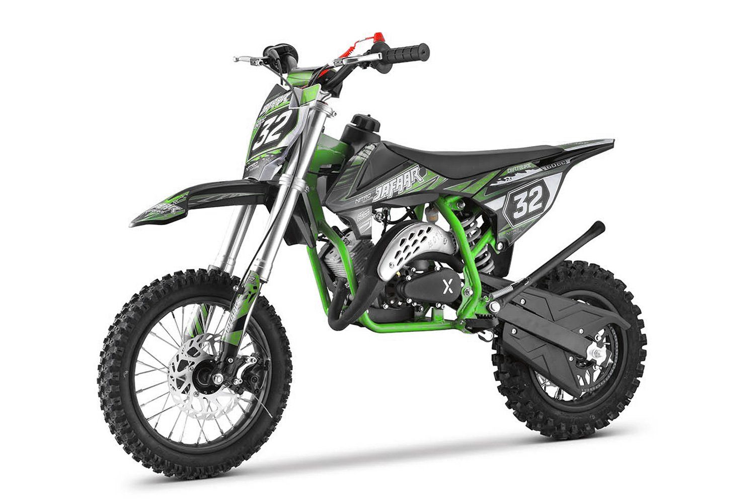Nitro Motors Dirt-Bike Jafaar XXL Tuning 60cc 12/10 Zoll Pullstart Dirtbike Crossbike, 1 Gang Blau