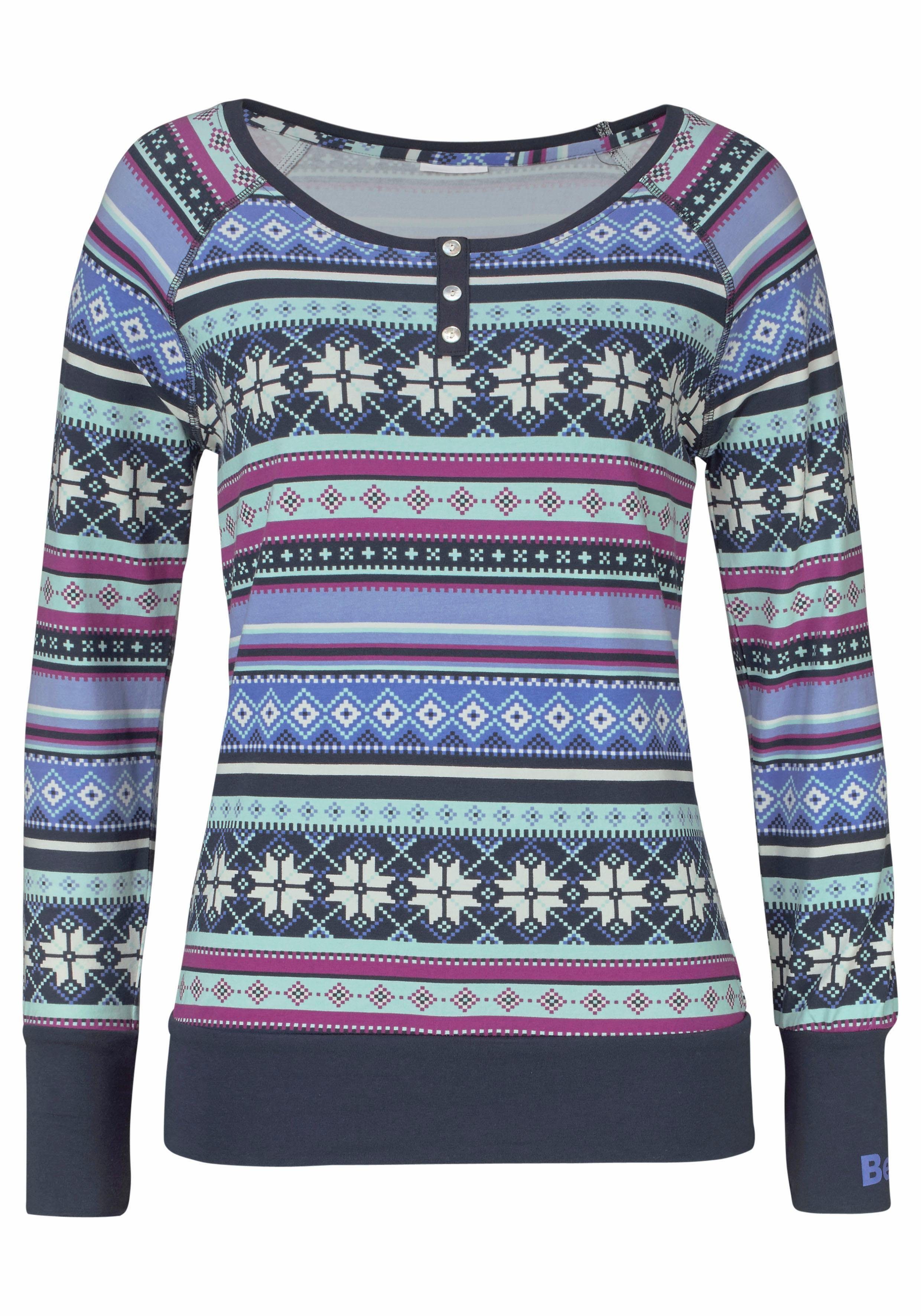 Bench. Pyjama (Set, 2 tlg) mit buntem Norwegermuster