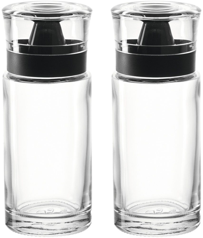 LEONARDO Menage-Set Öl- und Essigspender CUCINA, (Set, 2-tlg), Essig- und Ölflaschen-Set aus Glas, spülmaschinengeeignet