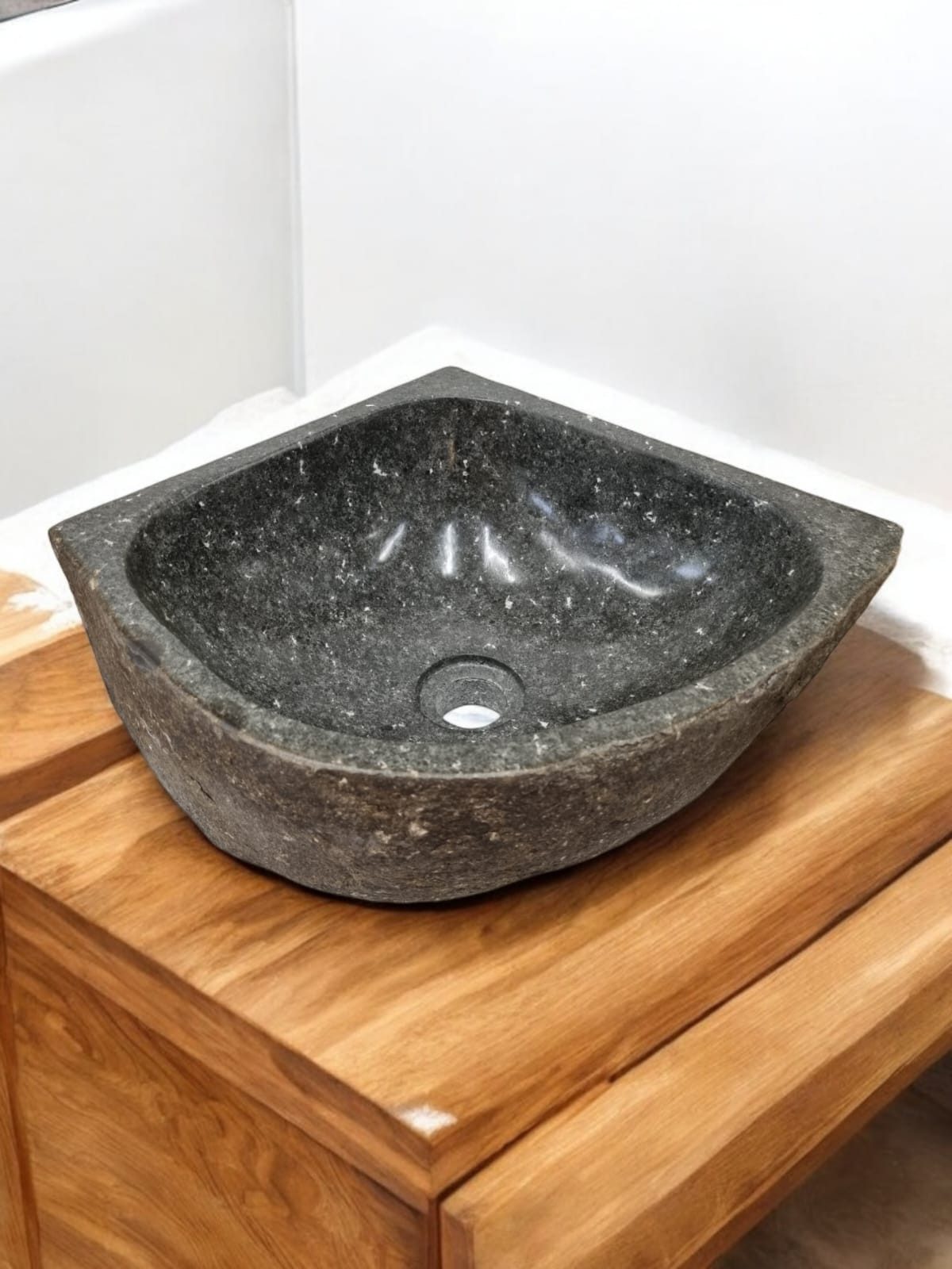 Kinaree Waschbecken Eck Waschbecken Flussstein, Naturstein, günstig online kaufen