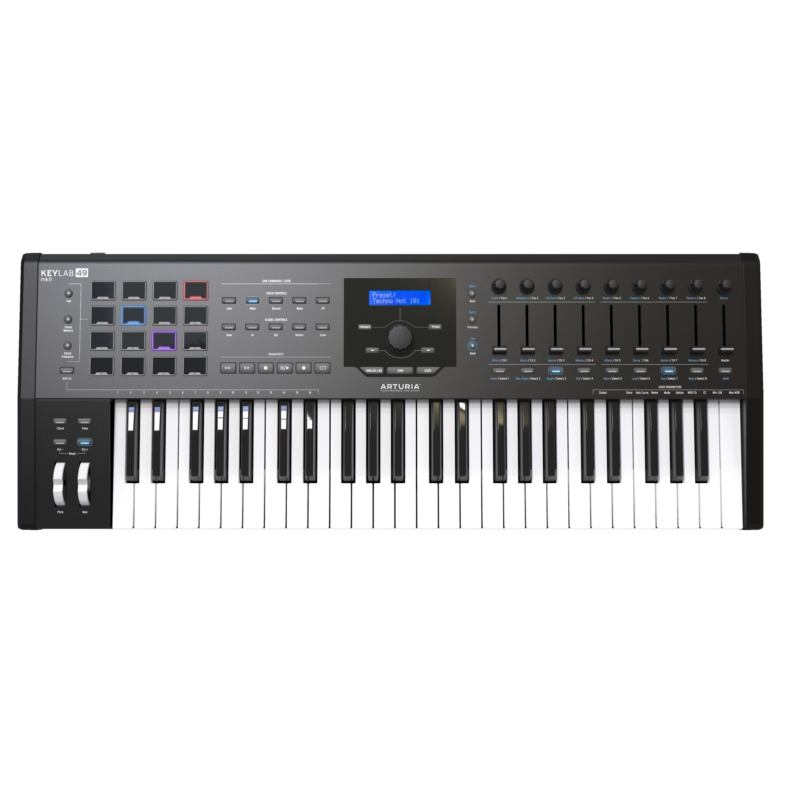 Arturia Masterkeyboard (KeyLab MkII 49 Black), KeyLab MkII 49 Black - Master Keyboard