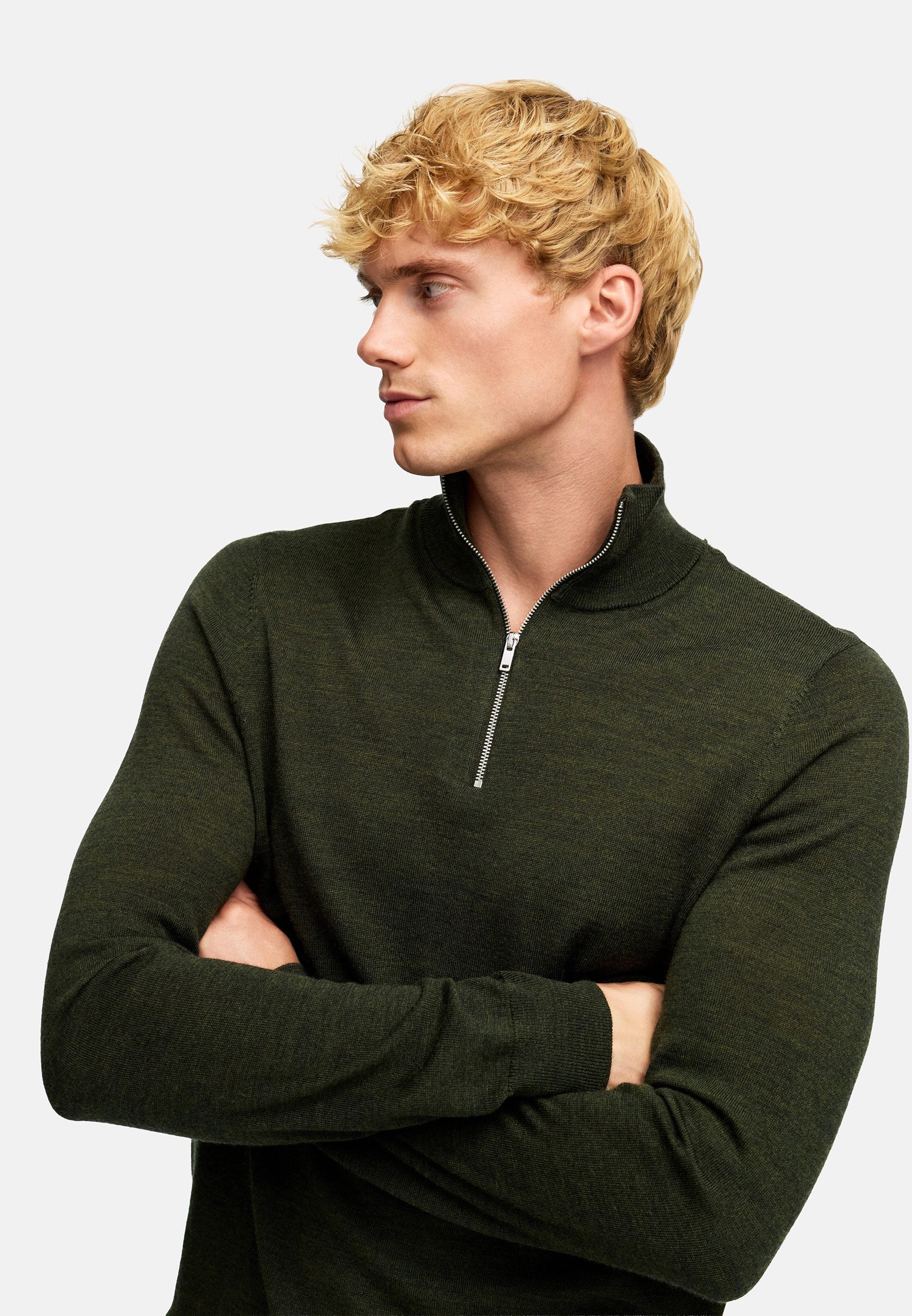 Kronstadt Strickpullover Herren KSJohannes Pullover Herrenpullover aus feiner Merinowolle