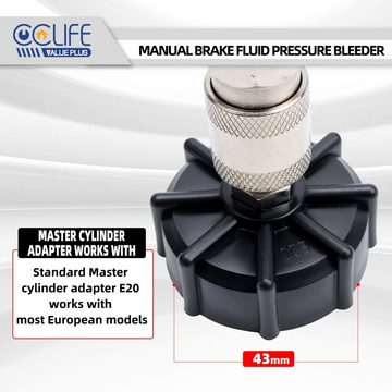 CCLIFE Bremsscheiben-Richtwerkzeug Bremsenentlüfter Bremsenentlüftungsgerät Bremsflüssigkeit 2L